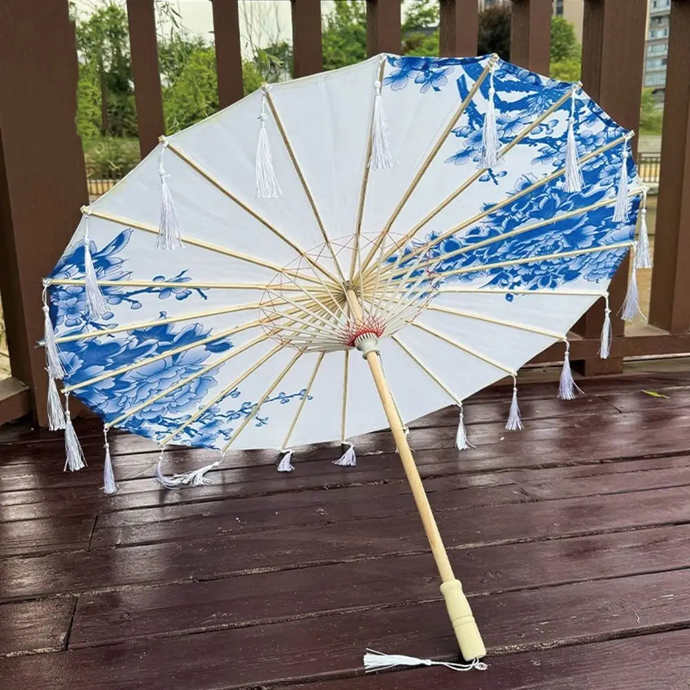 Buy 70cm Chinese Silk Tassel Umbrella