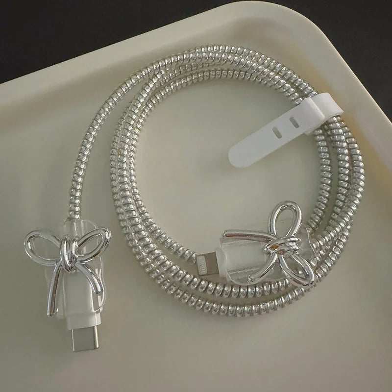 Luxury Bow Charger Cover for iPhone 18W/20W