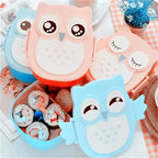 Portable Children Lunch Box Cartoon Bento Food Container with Cutlery Set