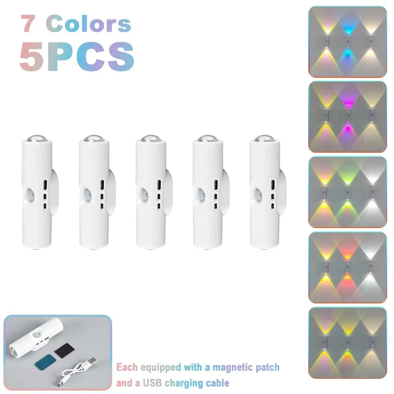 RGB Motion Sensor LED Night Light for Hallway, Cabinet & Stairs