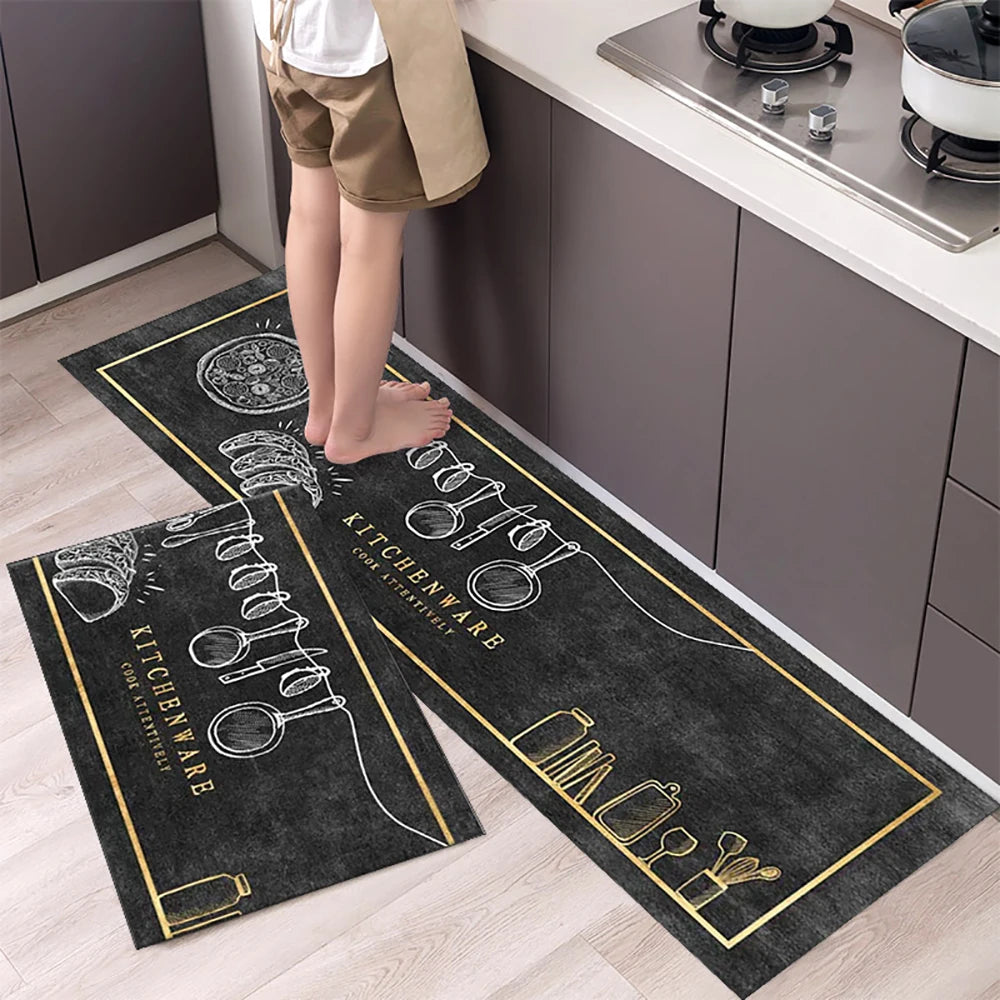 Kitchen Floor Mat UK Soft Washable Anti-Slip Area Rug