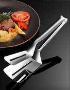 304 Stainless Steel Kitchen Tongs UK Steak BBQ Food Clip Tool