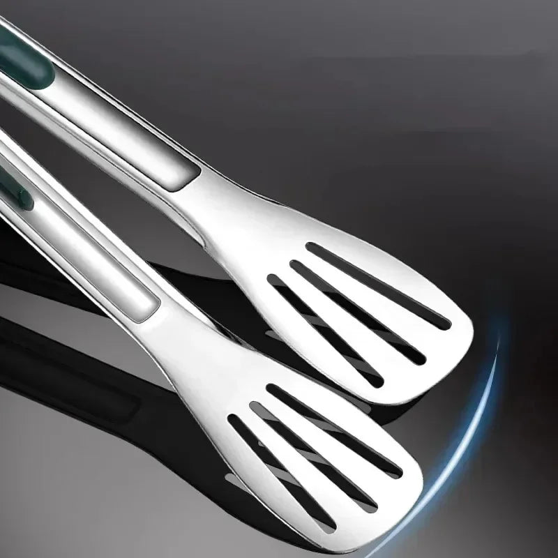 Stainless Steel Kitchen Tongs – Heat Resistant BBQ & Food Clip Tool