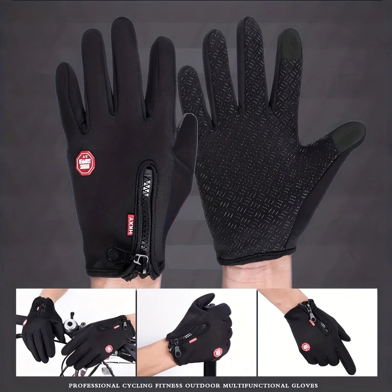 Winter Touchscreen Gloves Windproof Anti-Slip Cycling Driving Gloves