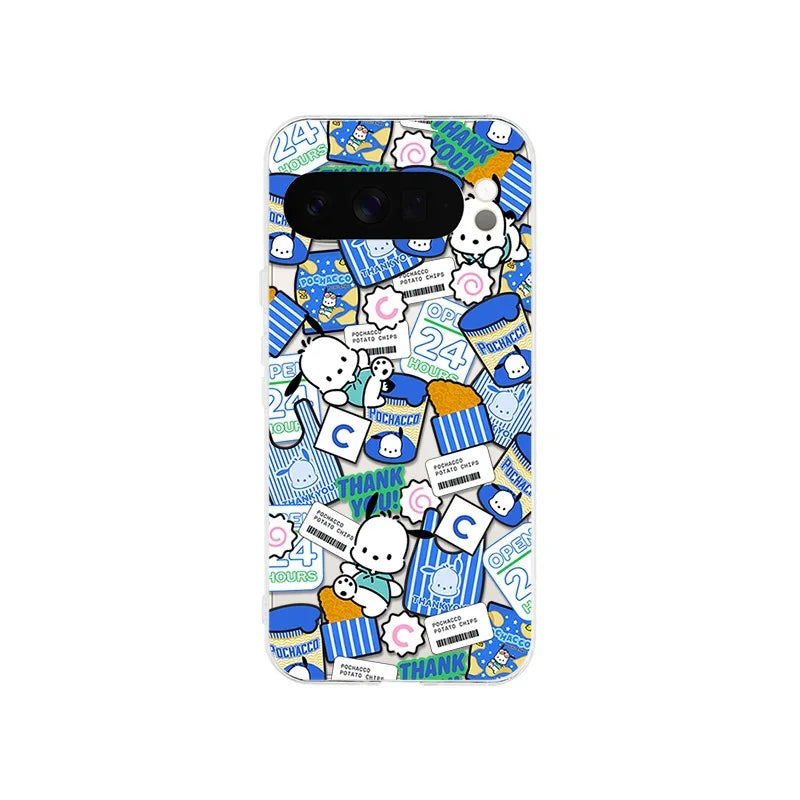 Kawaii Hello Kitty TPU Case for Google Pixel 7 8 9 10 Pro XL Cover