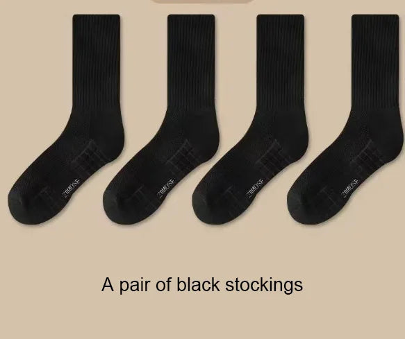 Mens Thick Cotton Towel Bottom Sport Socks Basketball Winter Warm Crew