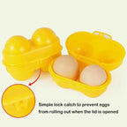 2 Grid Egg Storage Box Portable Camping Egg Holder