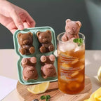Bear Ice Cube Mold UK Silicone Food Grade Ice Tray & Freezer Molds