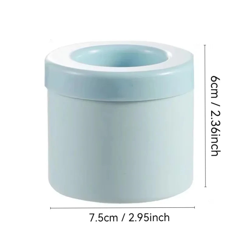 Silicone Round Ice Cube Mold DIY Ice Maker Tray for Drinks & Bar Use