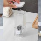 Homefish Wall Mounted Soap Dispenser No Drill Liquid Soap Pump Bottle