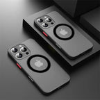 Luxury Armor Matte MagSafe Case for iPhone 12 13 14 15 16 17 Pro Max