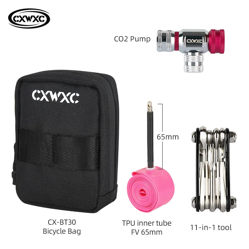 Mini Waterproof Bike Saddle Bag 0.35L Lightweight Cycling Storage Bag
