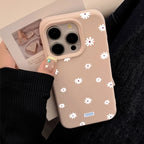 Cute Daisy Flower Case for iPhone 11 12 13 14 15 16 17 Pro Max