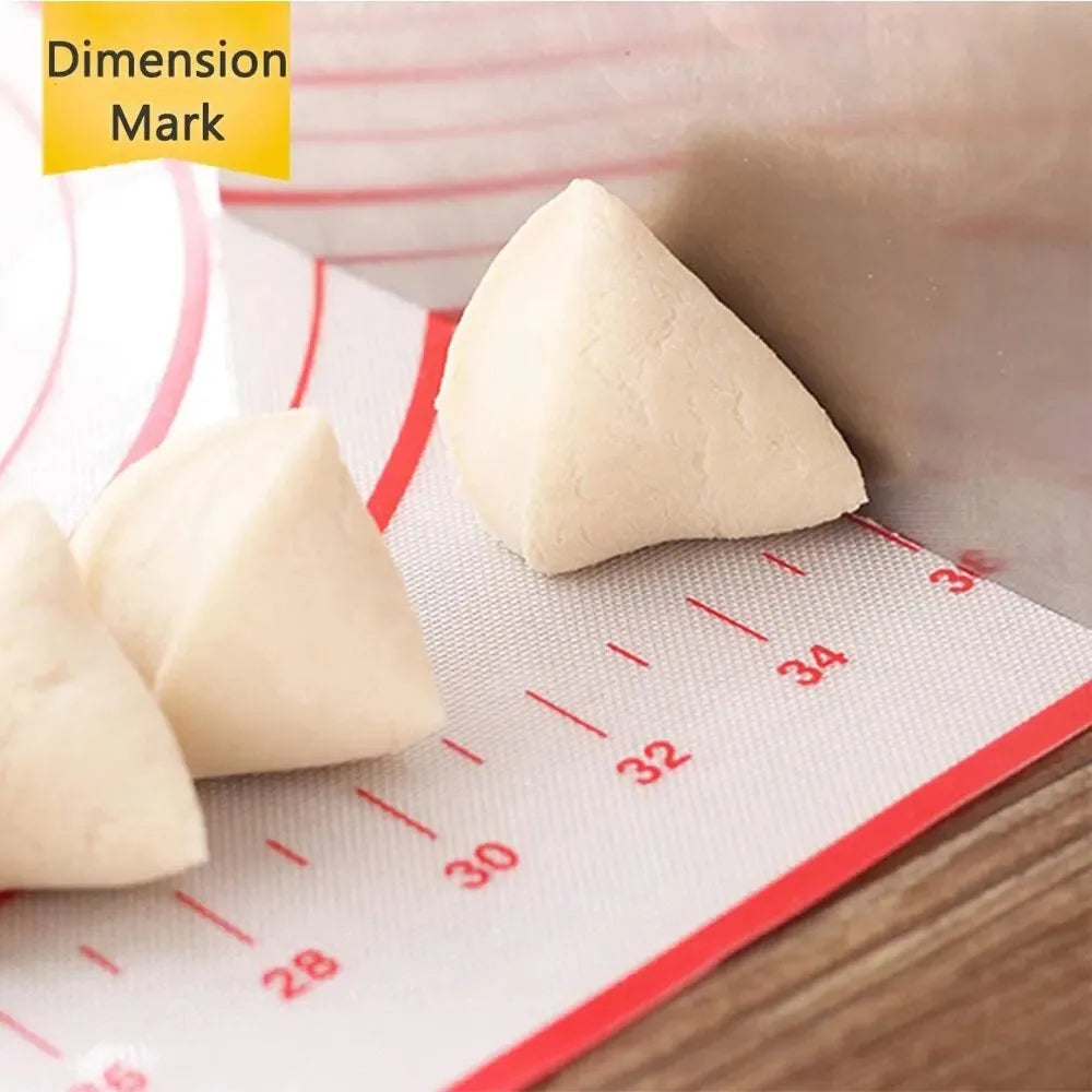 UNTIOR Silicone Baking Mat Non-Stick Dough Kneading & Pizza Rolling Pad