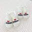Newborn Baby Socks 2 Pairs Cute Mama Papa Cotton Crew Socks