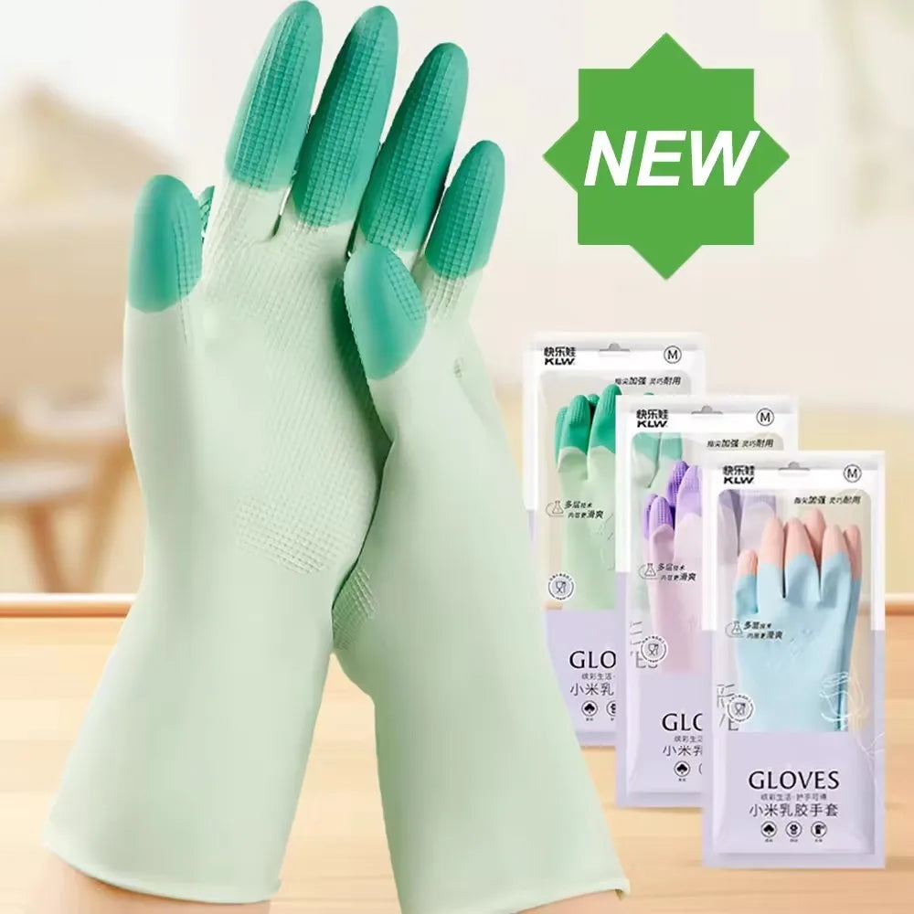 Waterproof Latex Cleaning Gloves Oil Resistant