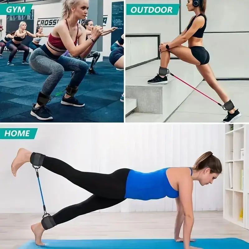 6pcs Leg Resistance Bands Set for Glute Hip and Fitness Training