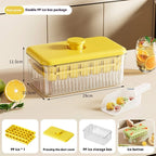 Press-to-Release Ice Cube Tray Large Capacity Food Grade Freezer Mold