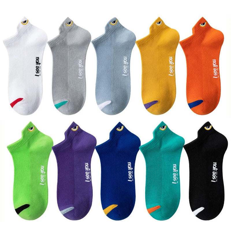 Ankle Socks Men Women Breathable Low Cut Casual Summer 5 - 10 Pairs
