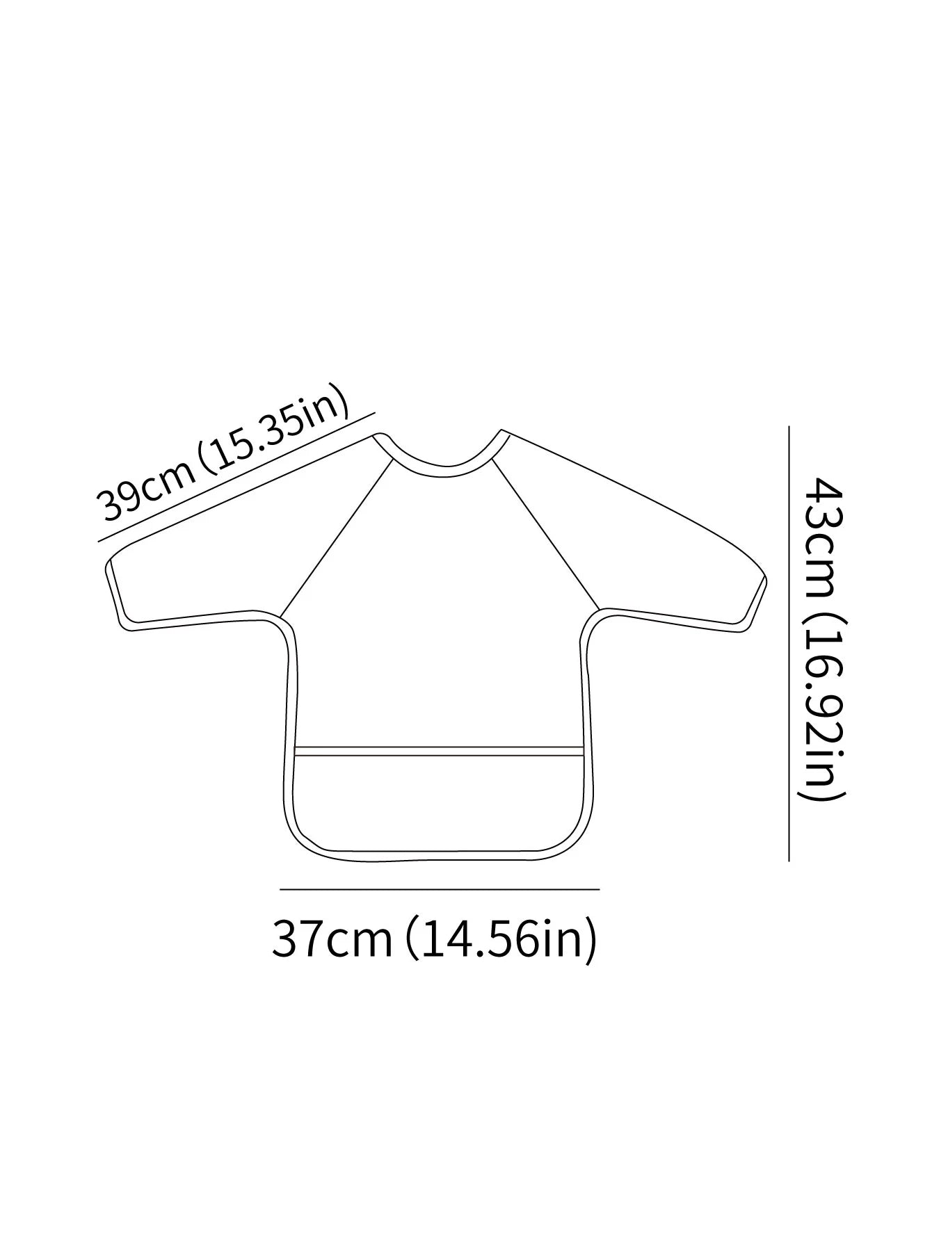 Waterproof Baby Bib Long Sleeve Apron for Feeding & Drawing