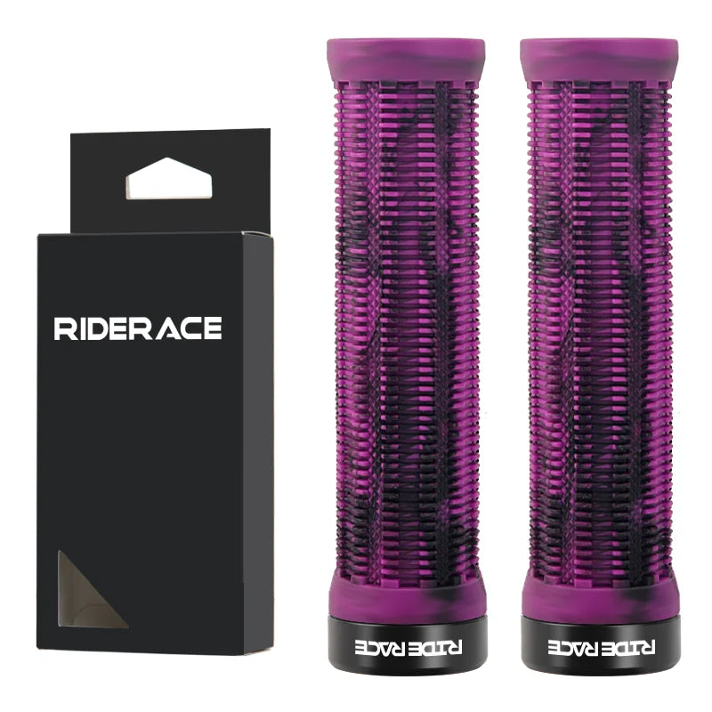 Lock-On MTB Handlebar Grips Ergonomic Anti-Slip Shockproof Rubber