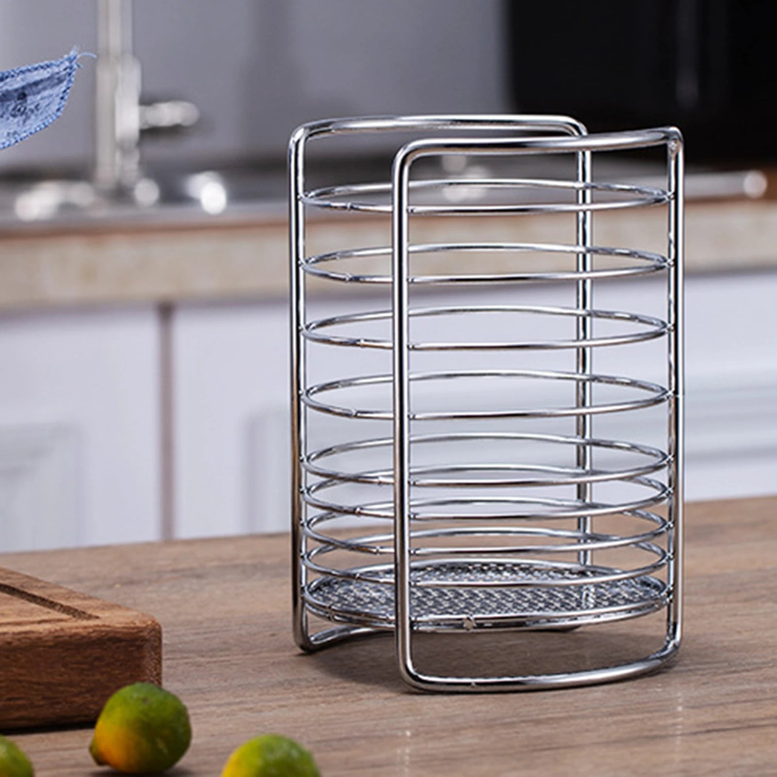 Kitchen Cutlery Holder Utensil Drainer Rack