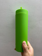 Double Wall Skinny Tumbler 473ml/480ml Cup with Straw & Lid