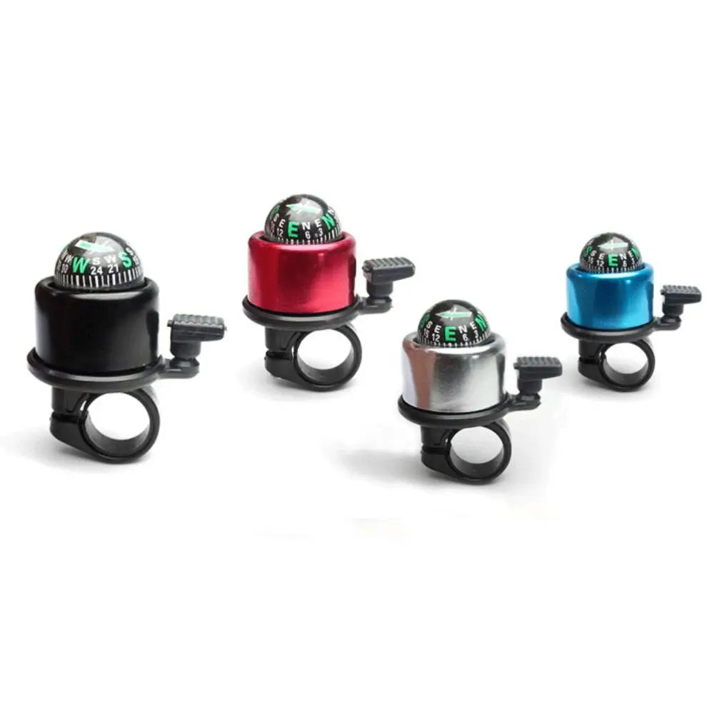 Mini Aluminum Bike Bell with Compass Ultra-Loud Bicycle Handlebar Bell