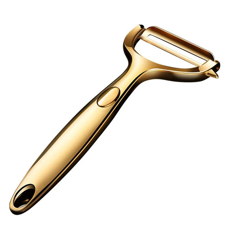 Golden Vegetable Peeler – Stainless Steel Potato & Carrot Peeler Tool