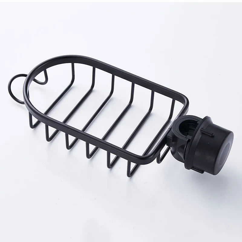 Space Aluminum Sink Drain Rack Faucet Sponge & Soap Organizer