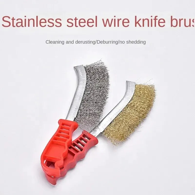 Wire Grill Cleaning Brush Long Handle Rust Brush Secondary image