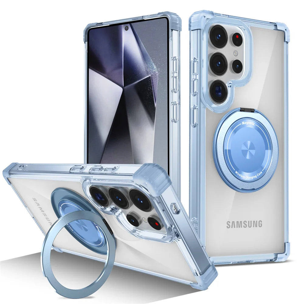 Magnetic Rotating Stand Case for Samsung Galaxy S21 S23 S24 S25 S26