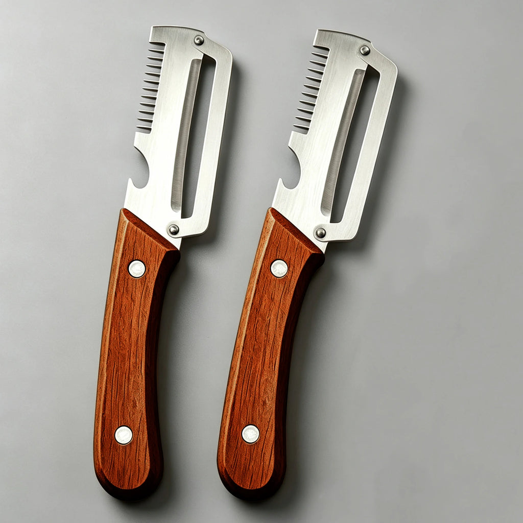 Multifunctional 3-in-1 Stainless Steel Peeler – Slicer & Shredder Tool
