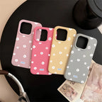 Cute Daisy Flower Case for iPhone 11 12 13 14 15 16 17 Pro Max