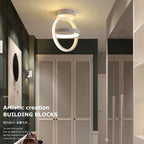 Modern 2 Rings LED Ceiling Light Creative Ceiling Lamp