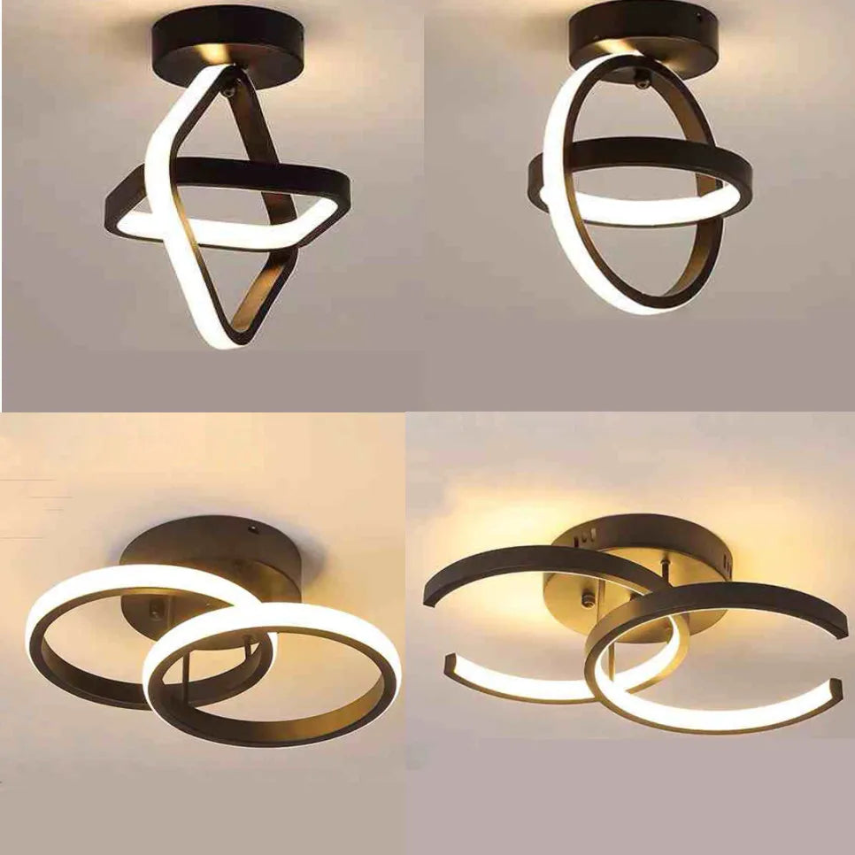 Modern 2 Rings LED Ceiling Light Creative Ceiling Lamp