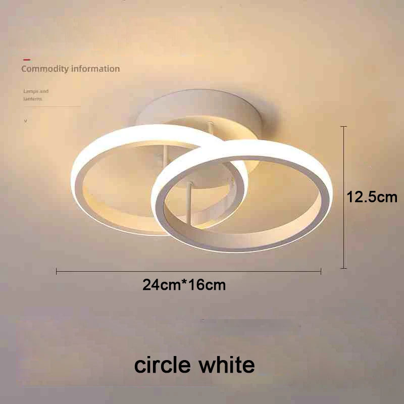 Modern 2 Rings LED Ceiling Light Creative Ceiling Lamp