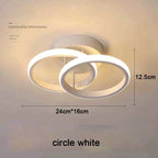 Modern 2 Rings LED Ceiling Light Creative Ceiling Lamp