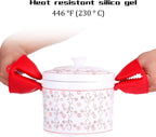 2PCS Silicone Pinch Grip Oven Mitts – Mini Heat Resistant Pot Holders