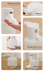 Wall Mounted Automatic Soap Dispenser 500ML Rechargeable Sensor Foam Dispenser