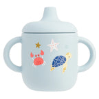 Cartoon Silicone Baby Feeding Cup Leakproof Training Cup