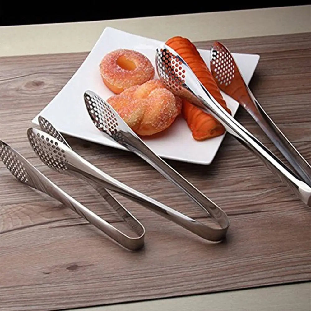 Kitchen Food Tongs Stainless Steel – Heat Resistant BBQ & Salad Serving Clip Main image