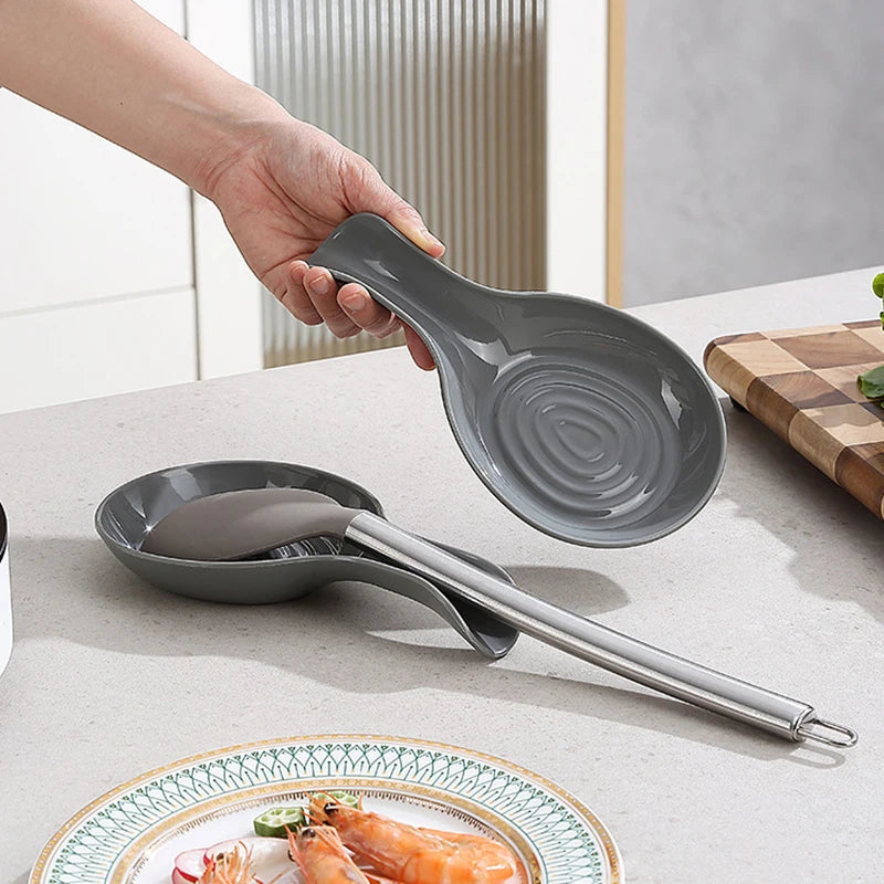 Large Ceramic Spoon Rest Heat-Resistant Holder Main image