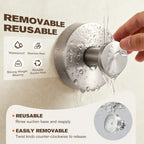 Stainless Steel Suction Cup Hook Reusable Waterproof Wall Hook