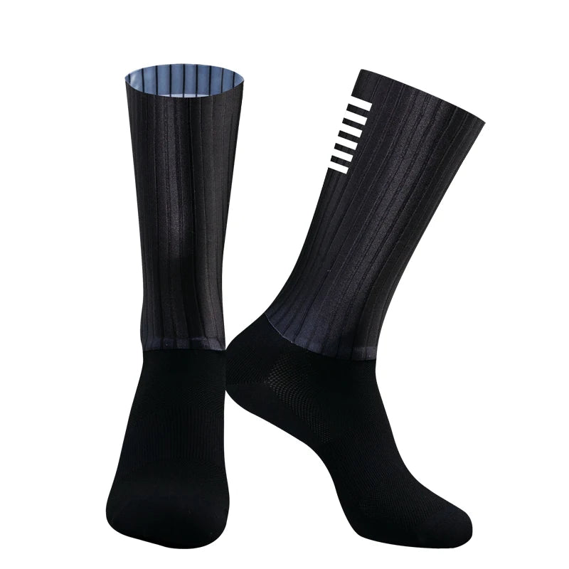 Aero Silicone Cycling Socks Men Anti-Slip for Road Bike Sport