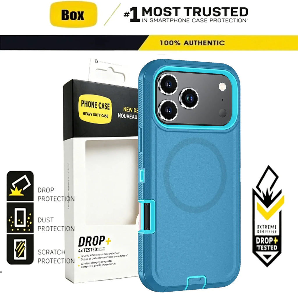 Heavy Duty iPhone Case with MagSafe Shockproof Protection