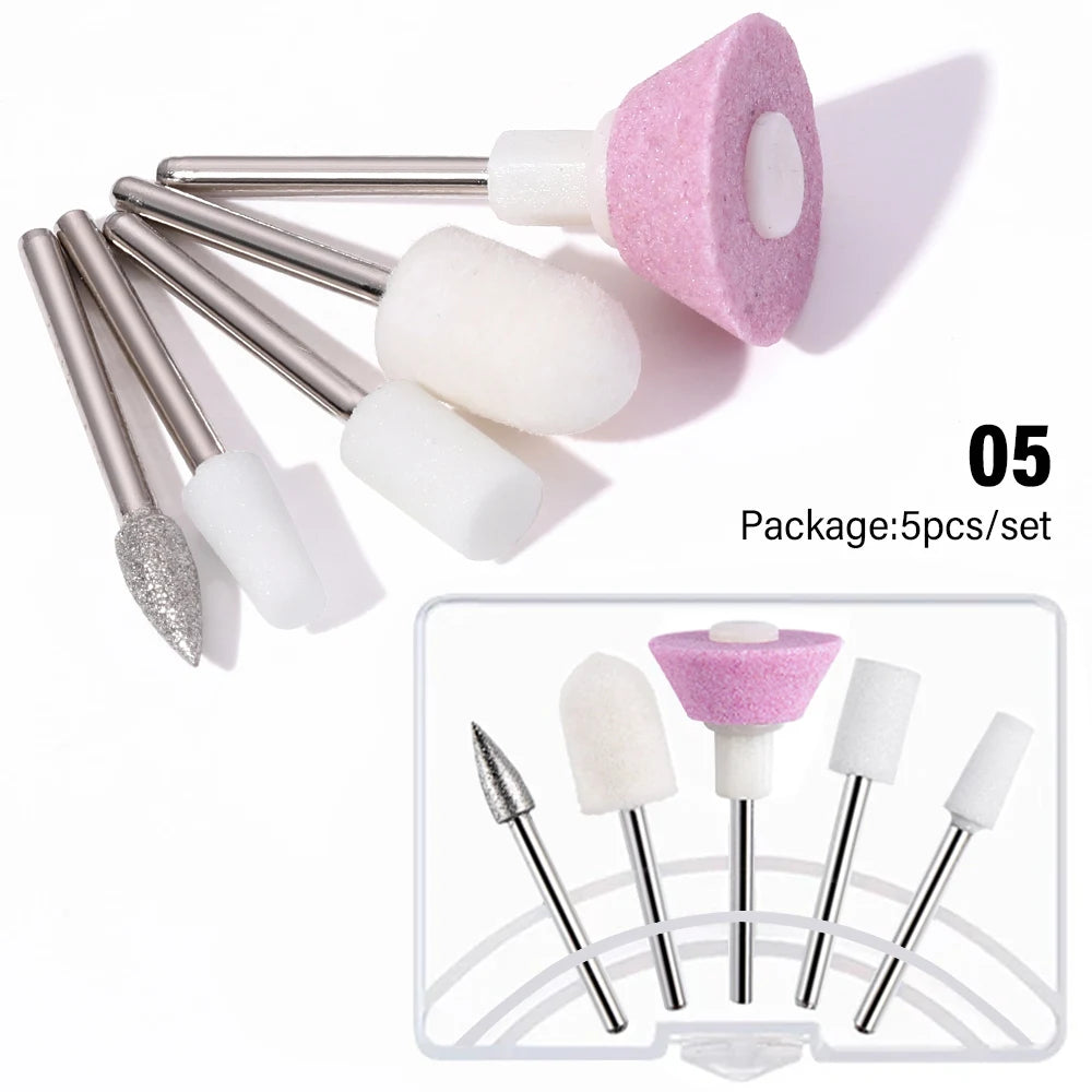 LINMANDA 6 in 1 Electric Nail Drill Kit Portable Manicure File Machine