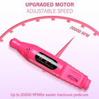 LINMANDA 6 in 1 Electric Nail Drill Kit Portable Manicure File Machine