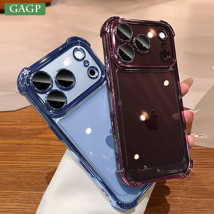 Shockproof iPhone Case | Electroplated Cover with Camera Protection