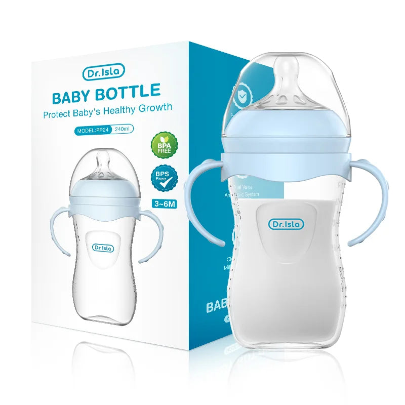 BPA-Free Baby Feeding Bottle with Handle 150-330ML
